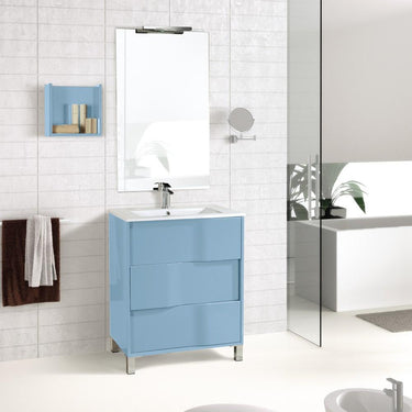 Eviva Toronto 32″ Blue Free standing Bathroom Vanity with White Porcelain Sink Vanity Eviva Blue